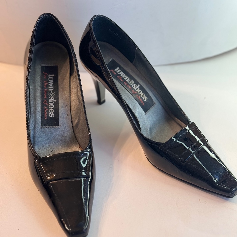 Town Shoes For The Love Of Shoes Black Patent leather